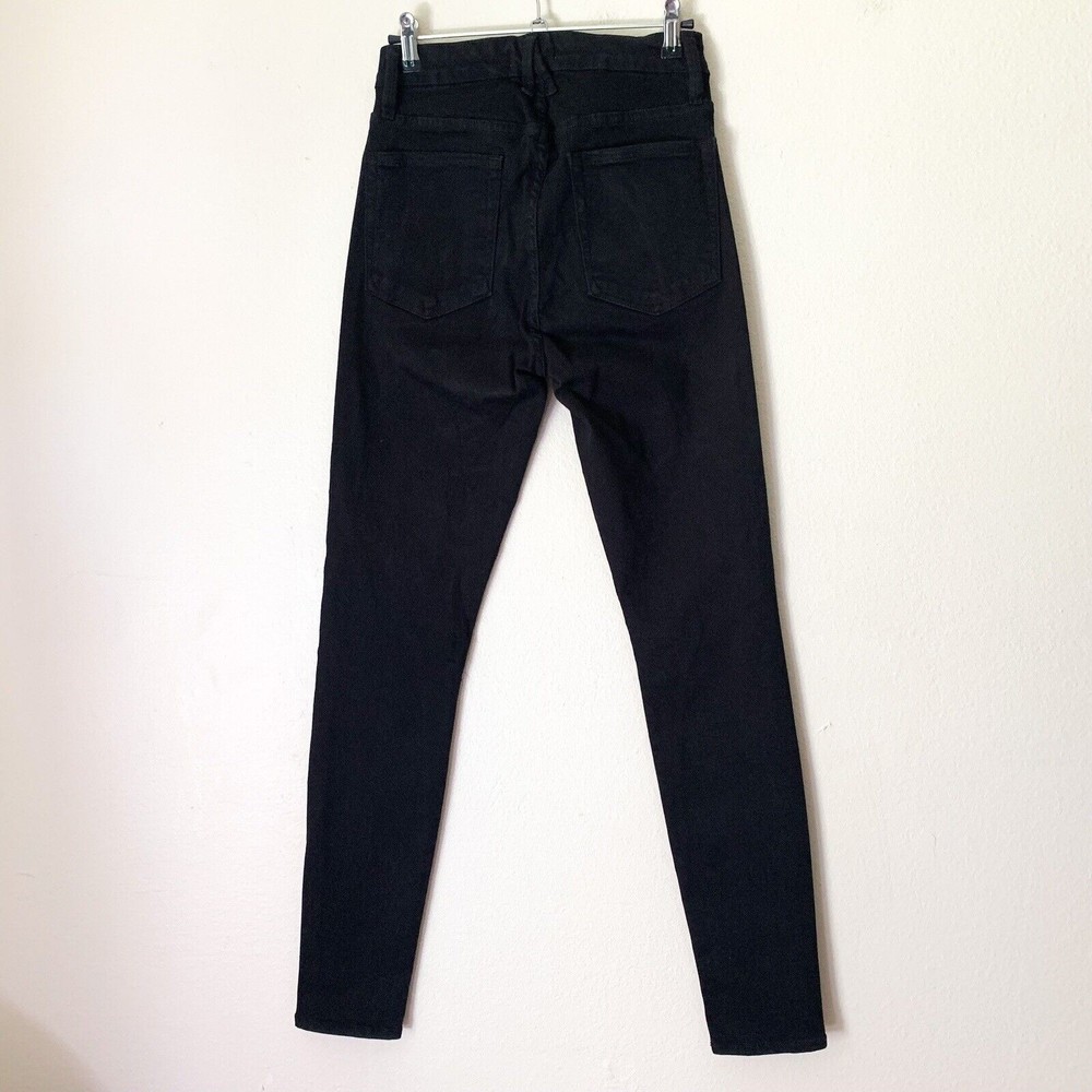 FINAL Good American Good Legs Black Skinny Jeans 6 28 High Rise - Picture 3 of 8